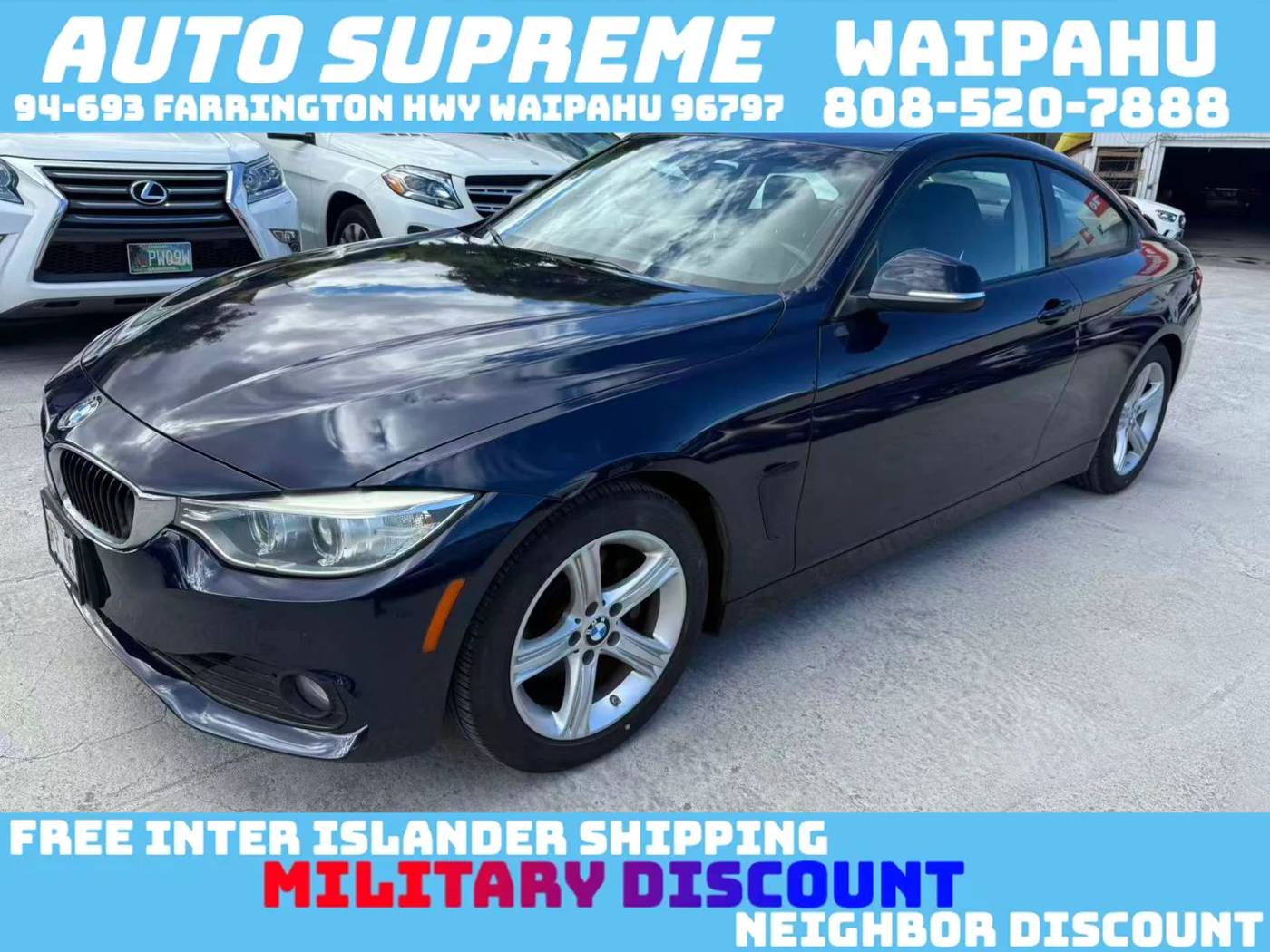 2014 BMW 4 Series 428i — Coupe — 47,465 mi — Waipahu, HI