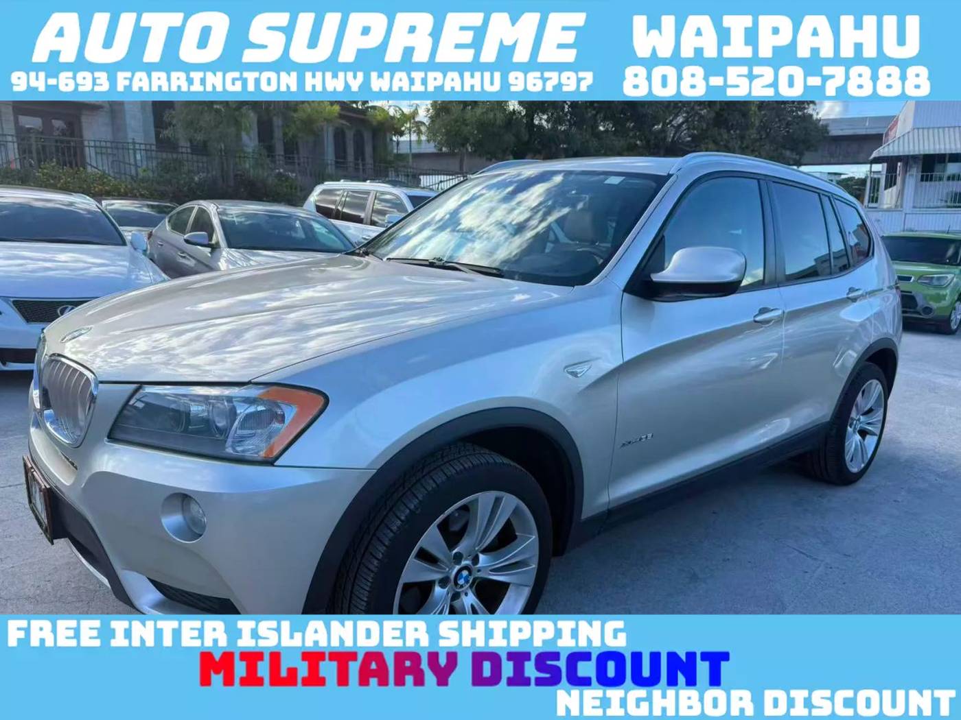 2014 BMW X3 35i — SUV — 55,715 mi — Waipahu, HI