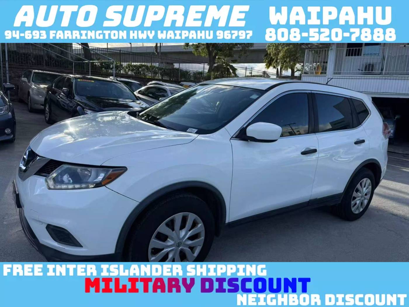 2016 Nissan Rogue S — SUV — 86,518 mi — Waipahu, HI