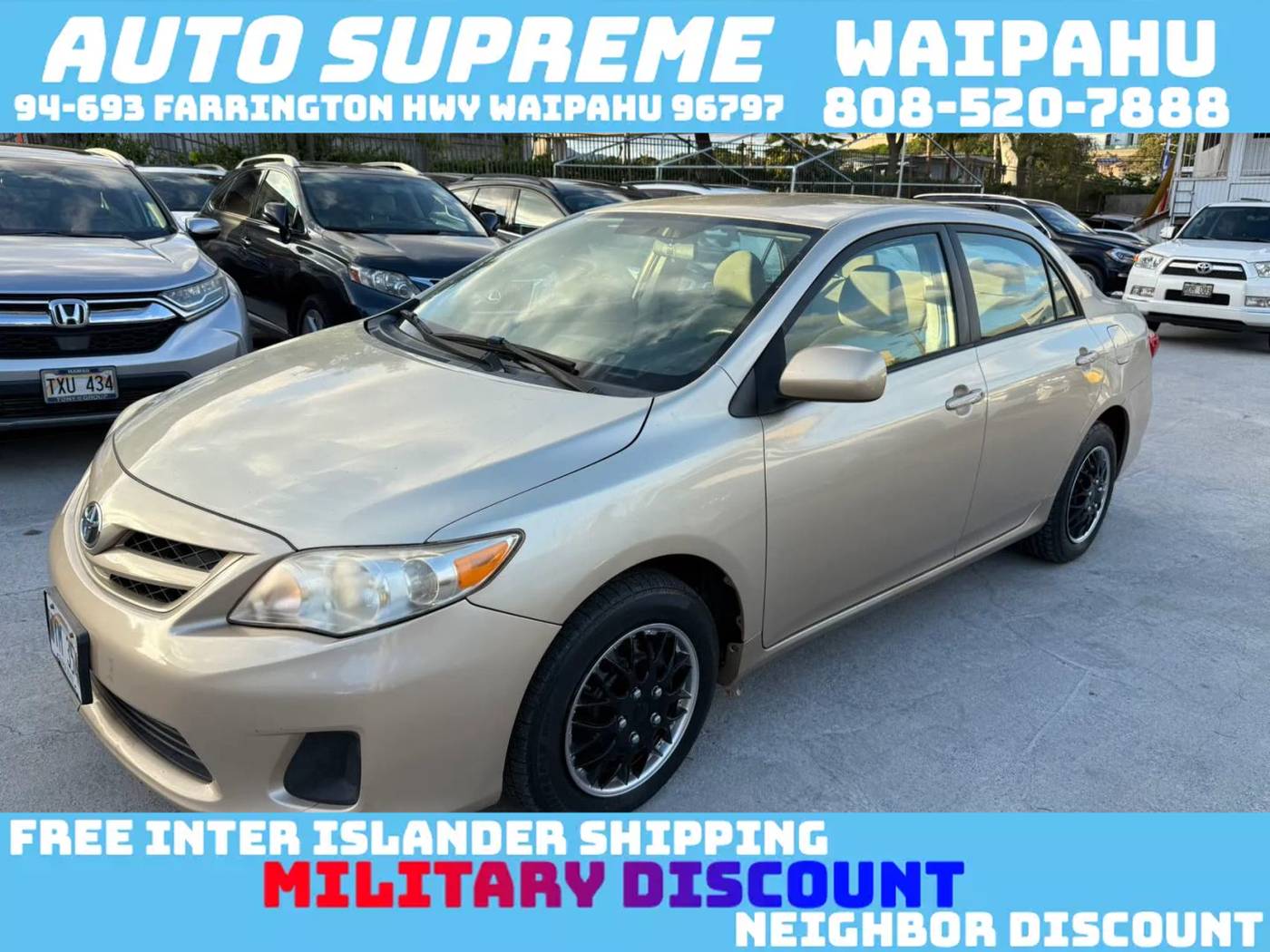 2011 Toyota Corolla L — Sedan — 84,673 mi — Waipahu, HI