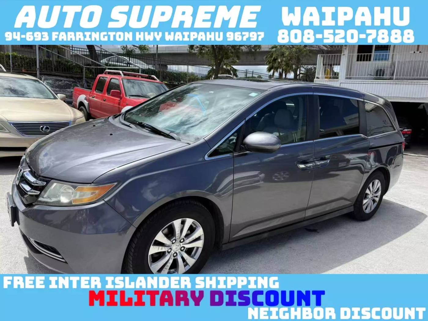 2015 Honda Odyssey EX-L — Minivan — 58,862 mi — Waipahu, HI