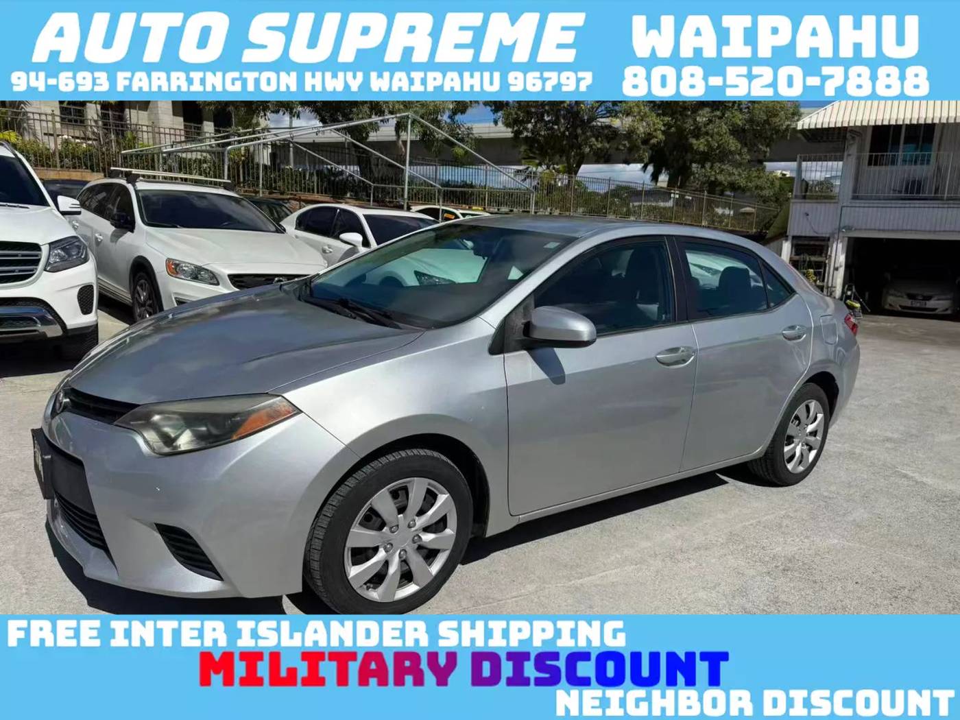 2014 Toyota Corolla LE Premium — Sedan — 122,663 mi — Waipahu, HI