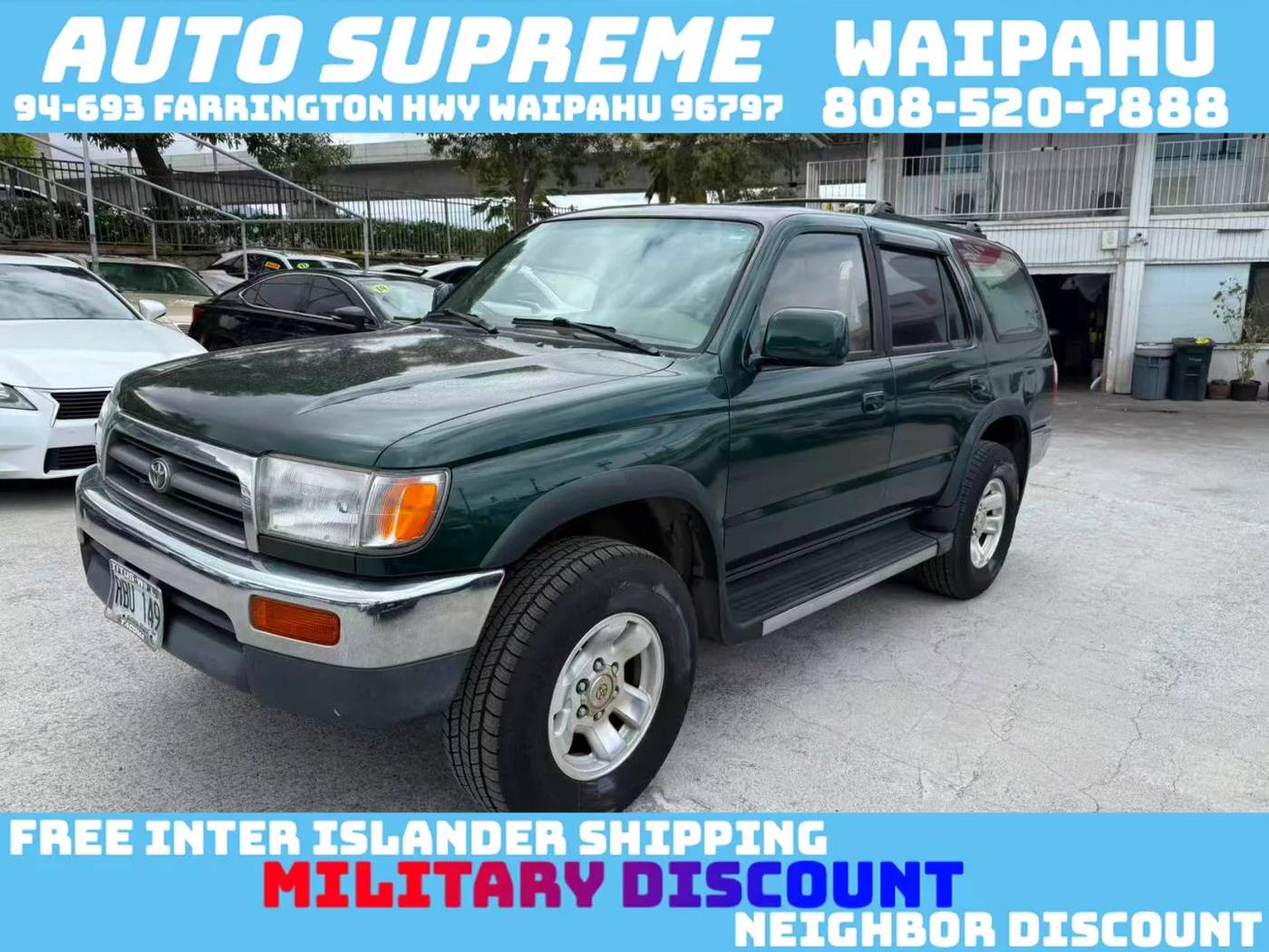 1998 Toyota 4Runner SR5 — SUV — 167,000 mi — Waipahu, HI