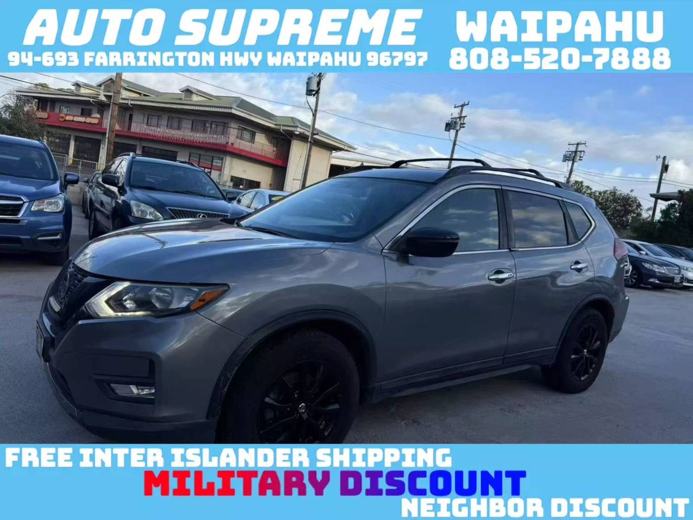 2018 Nissan Rogue SV — SUV — 71,213 mi — Waipahu, HI