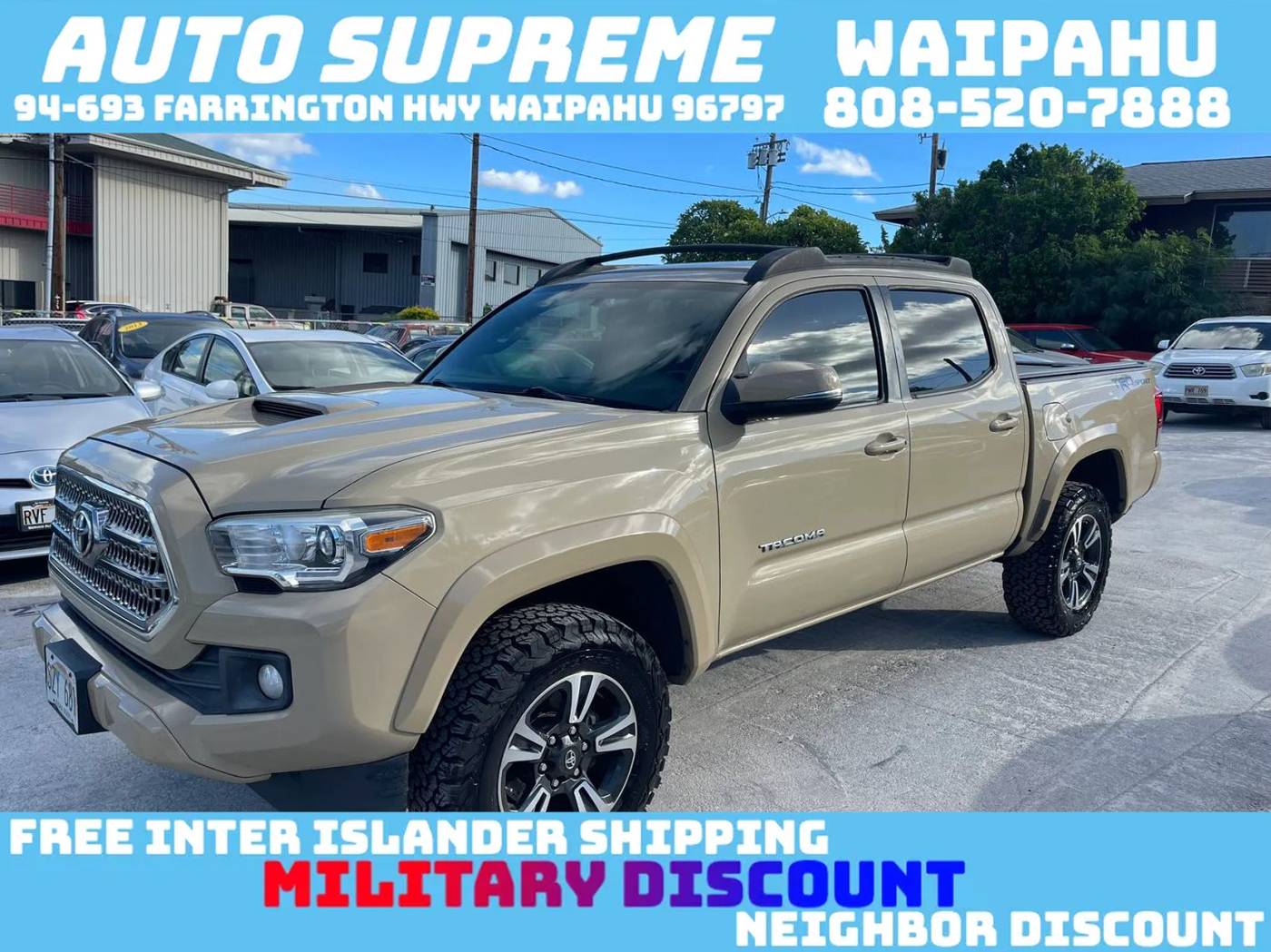 2017 Toyota Tacoma SR5 — Pickup Truck — 123,764 mi — Waipahu, HI