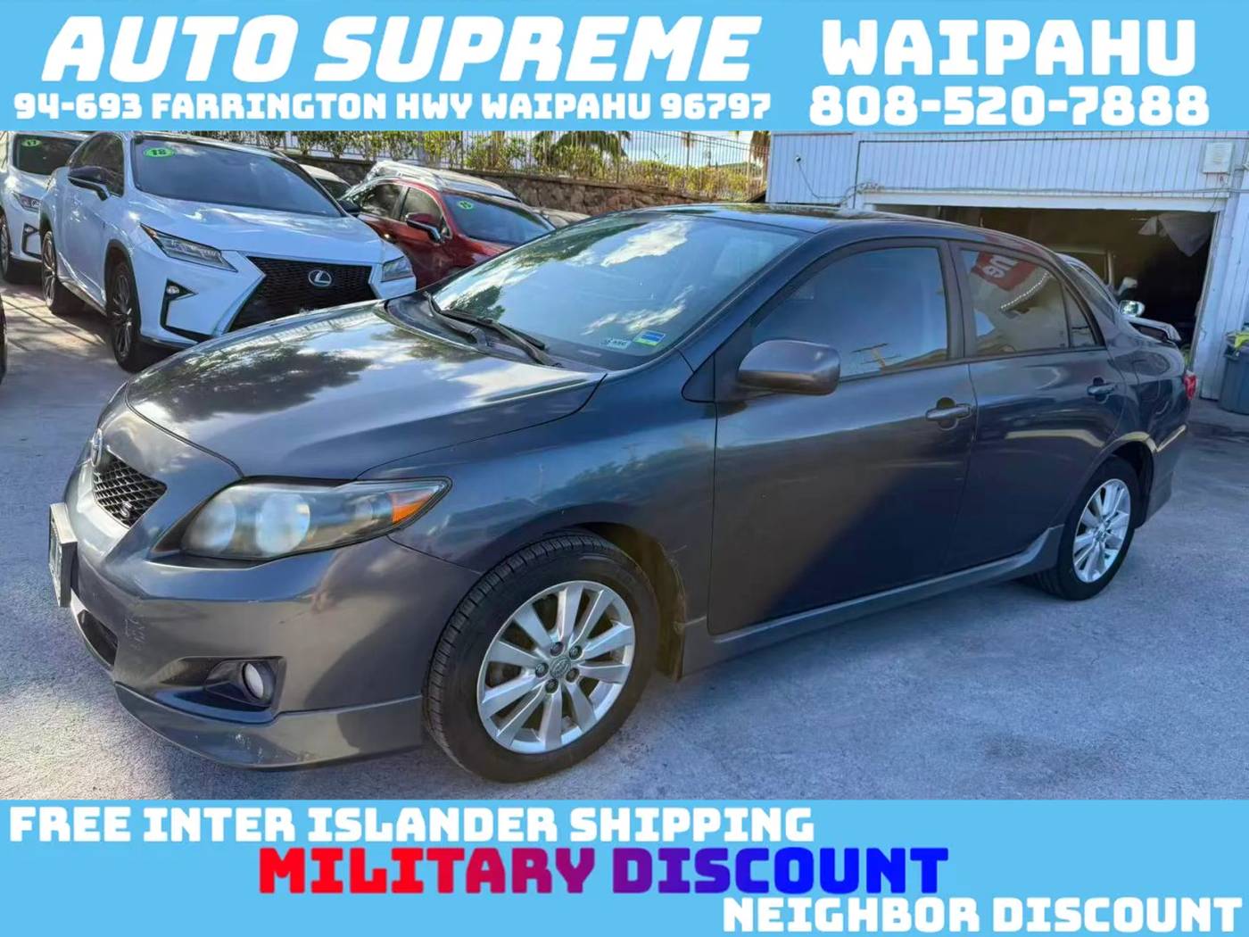 2009 Toyota Corolla S — Sedan — 86,011 mi — Waipahu, HI