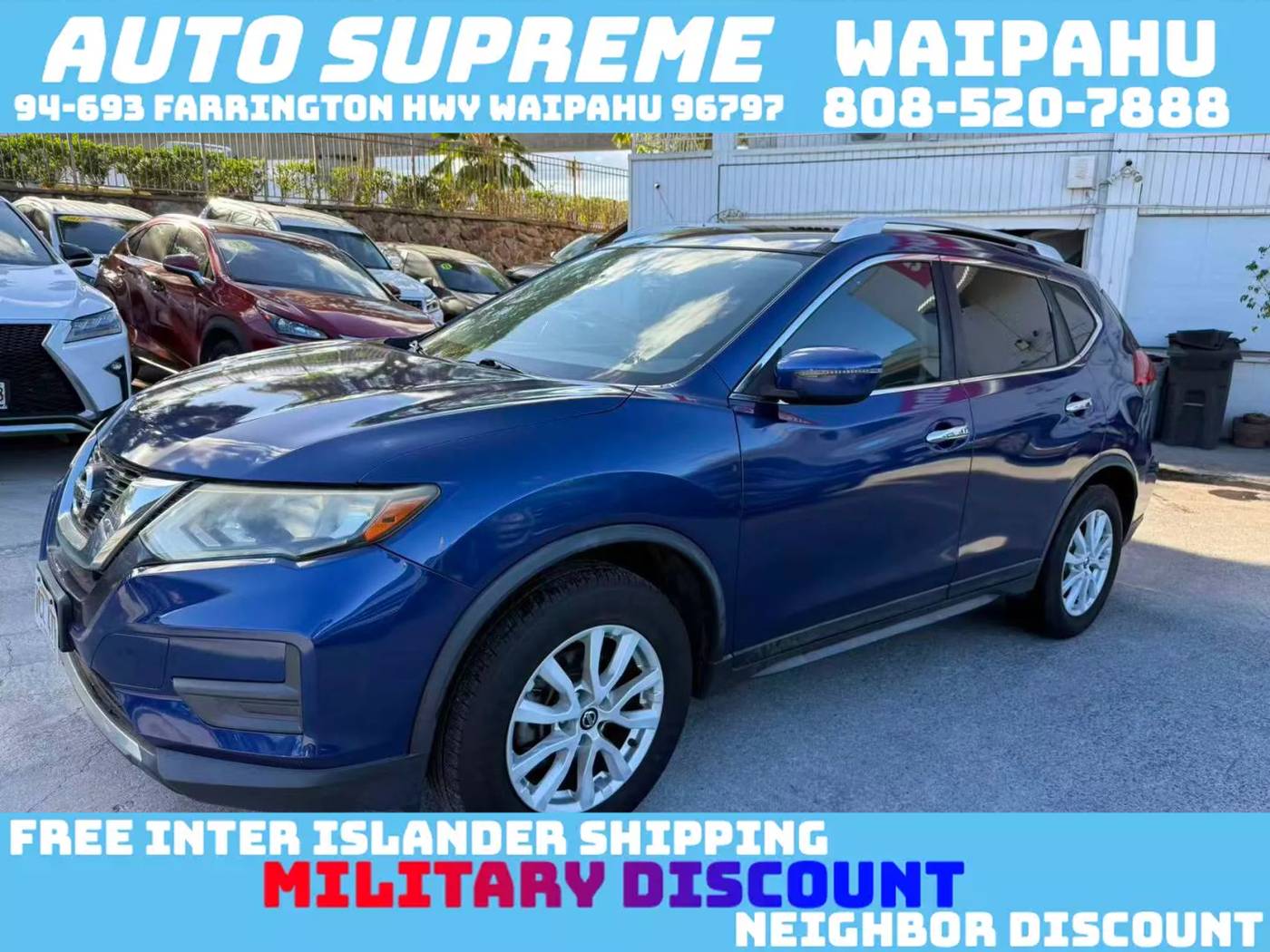 2017 Nissan Rogue SV — SUV — 102,096 mi — Waipahu, HI