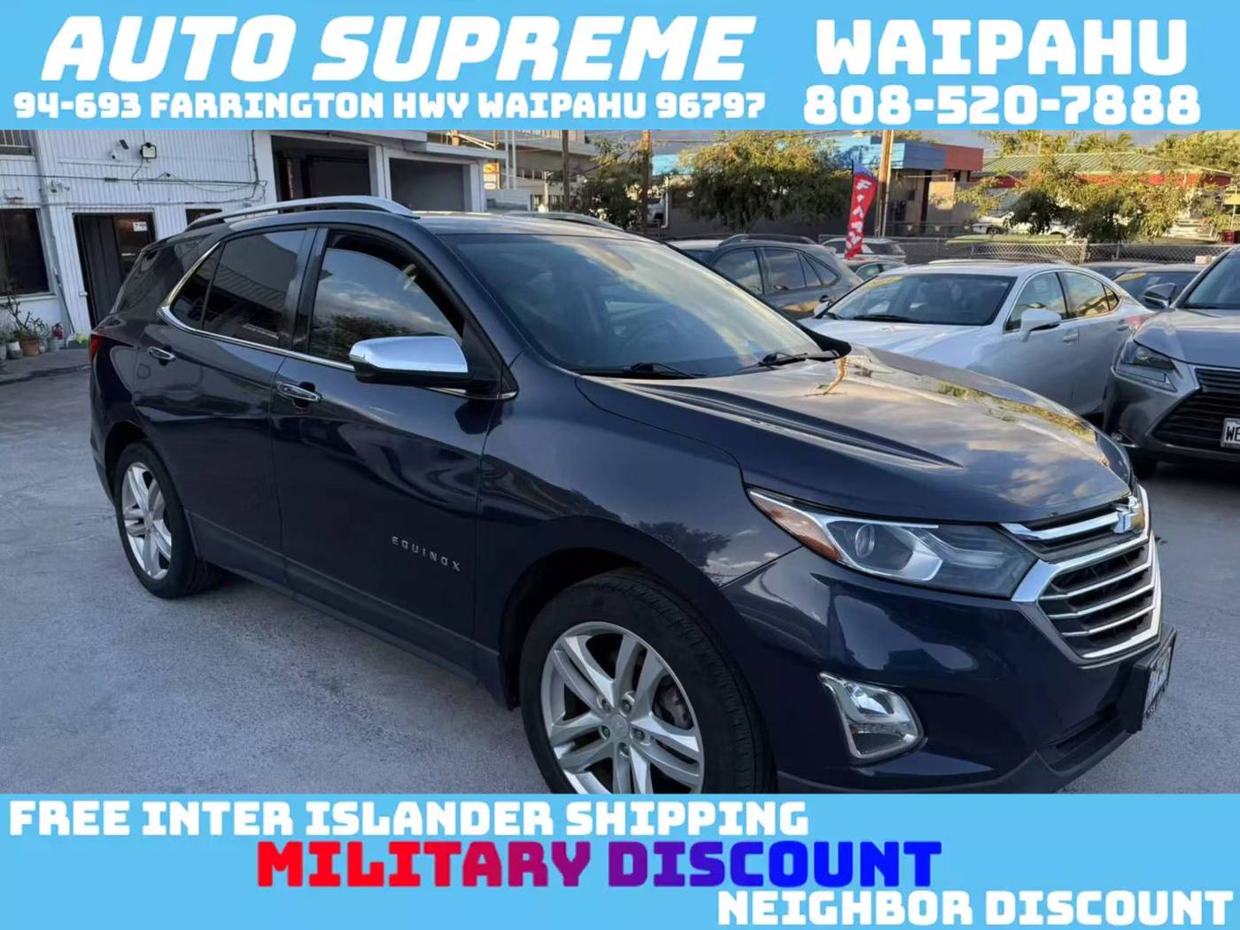 2018 Chevrolet Equinox Premier — SUV — 105,280 mi — Waipahu, HI