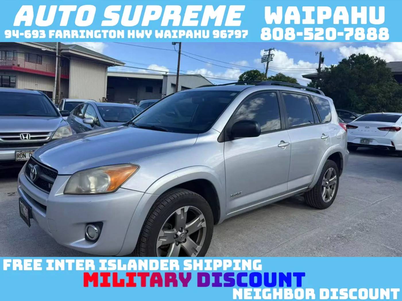 2012 Toyota RAV4 Sport V6 — SUV — 100,358 mi — Waipahu, HI