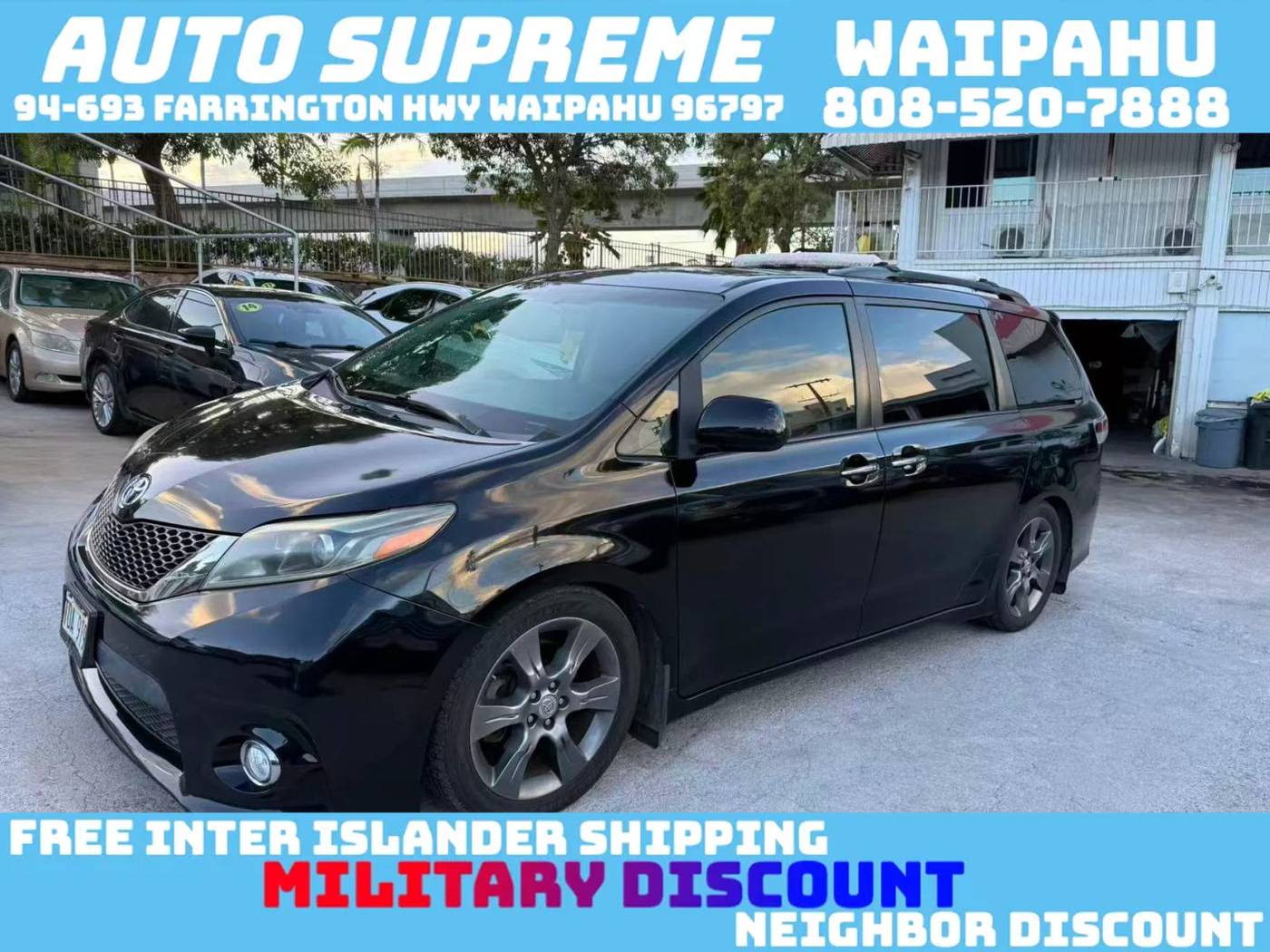 2016 Toyota Sienna SE — Minivan — 72,123 mi — Waipahu, HI