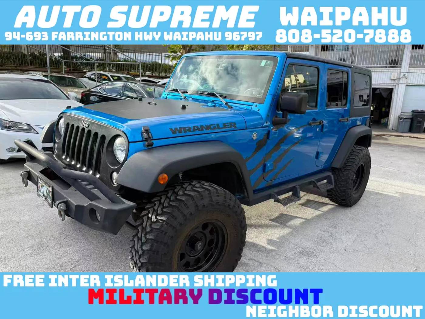 2016 Jeep Wrangler Black Bear — SUV — 80,900 mi — Waipahu, HI
