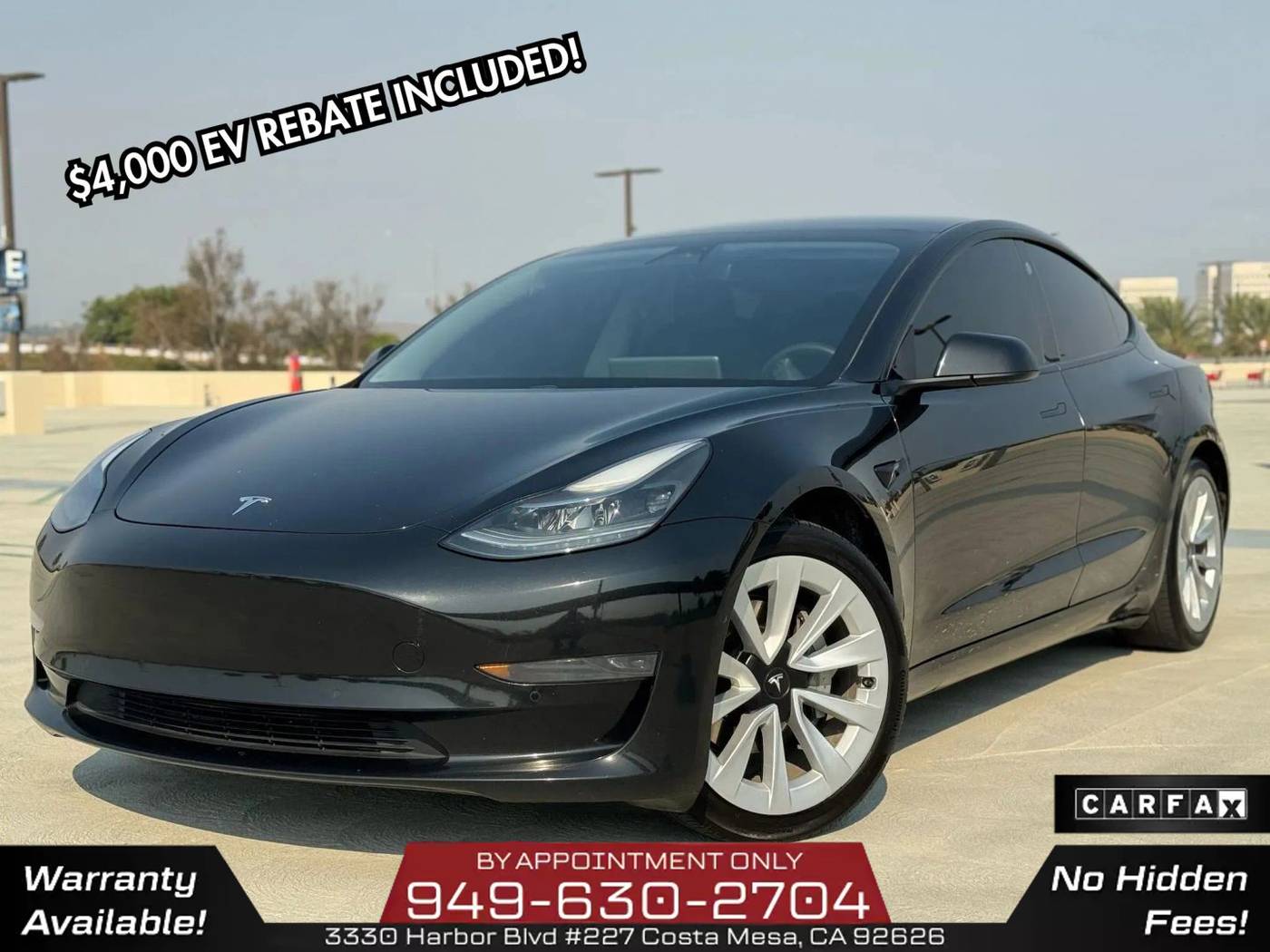 2021 Tesla Model 3 Standard Range Plus — Sedan — 118,868 mi — Costa Mesa, CA