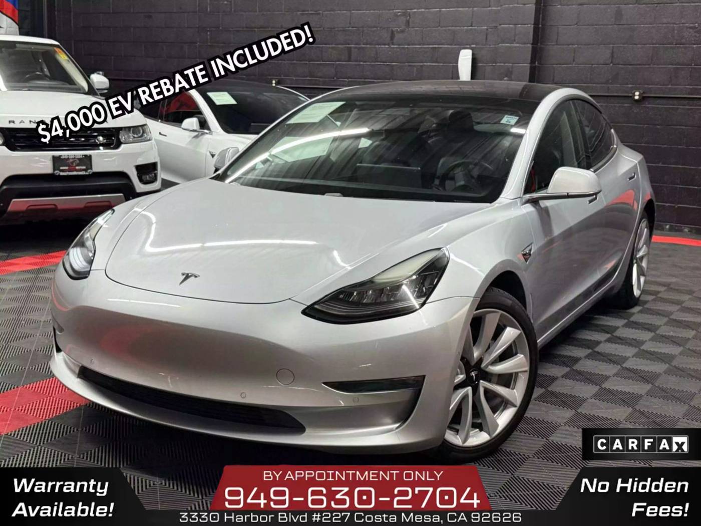 2018 Tesla Model 3 Long Range — Sedan — 155,181 mi — Costa Mesa, CA