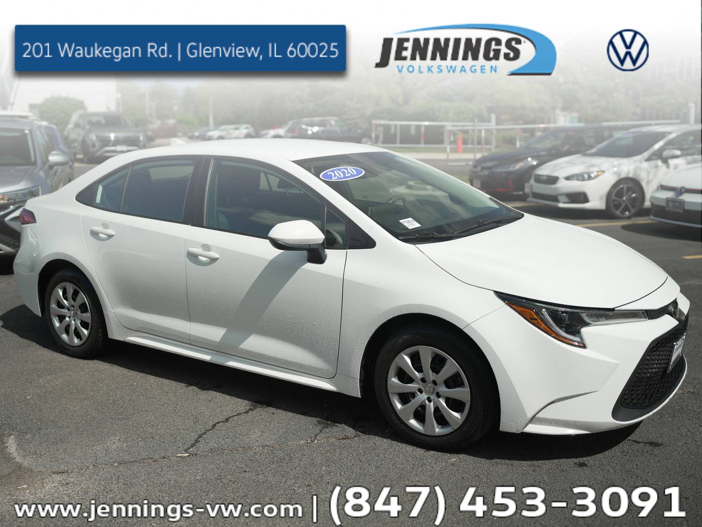 2020 Toyota Corolla LE — Sedan — 76,628 mi — Glenview, IL