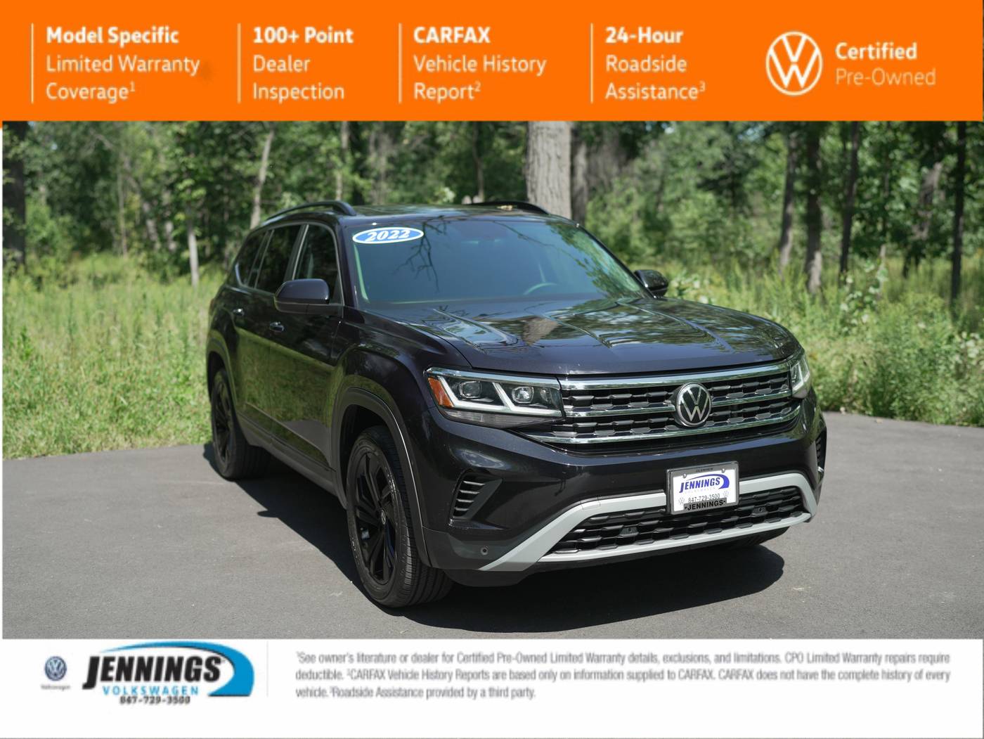 2022 Volkswagen Atlas SE with Technology — SUV — 21,532 mi — Glenview, IL