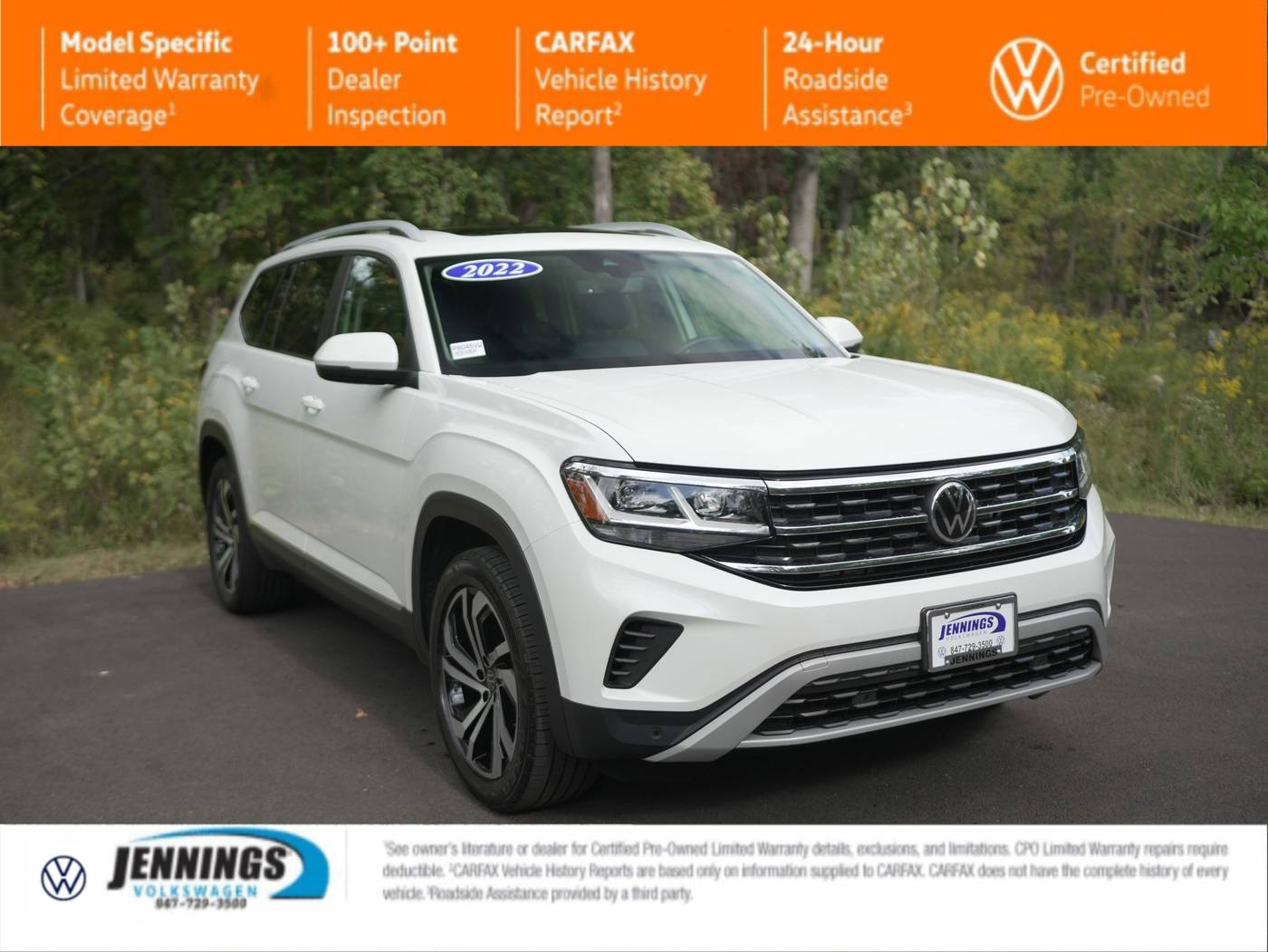 2022 Volkswagen Atlas SEL — SUV — 28,107 mi — Glenview, IL