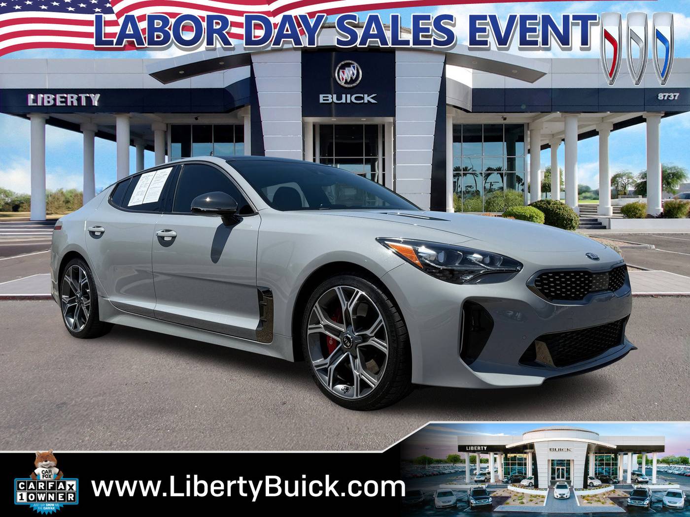 2021 Kia Stinger GT1 — Hatchback — 37,584 mi — Peoria, AZ