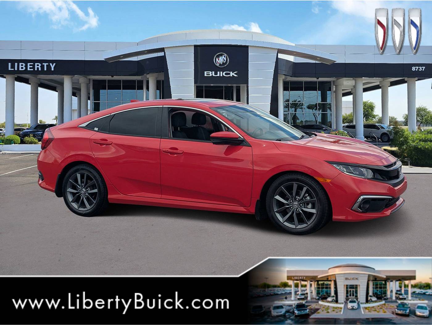 2019 Honda Civic EX — Sedan — 37,235 mi — Peoria, AZ