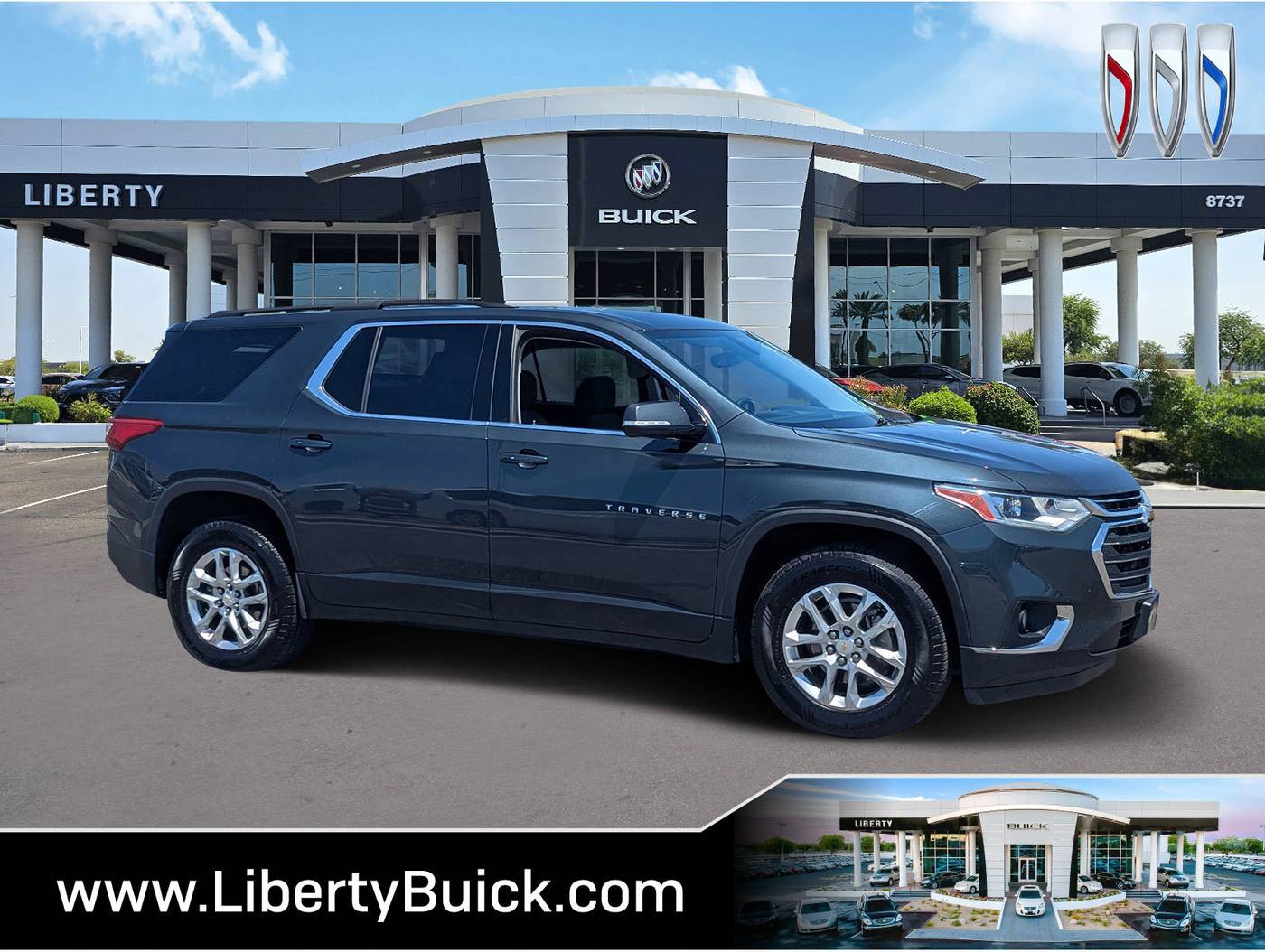 2020 Chevrolet Traverse LT Cloth — SUV — 91,088 mi — Peoria, AZ