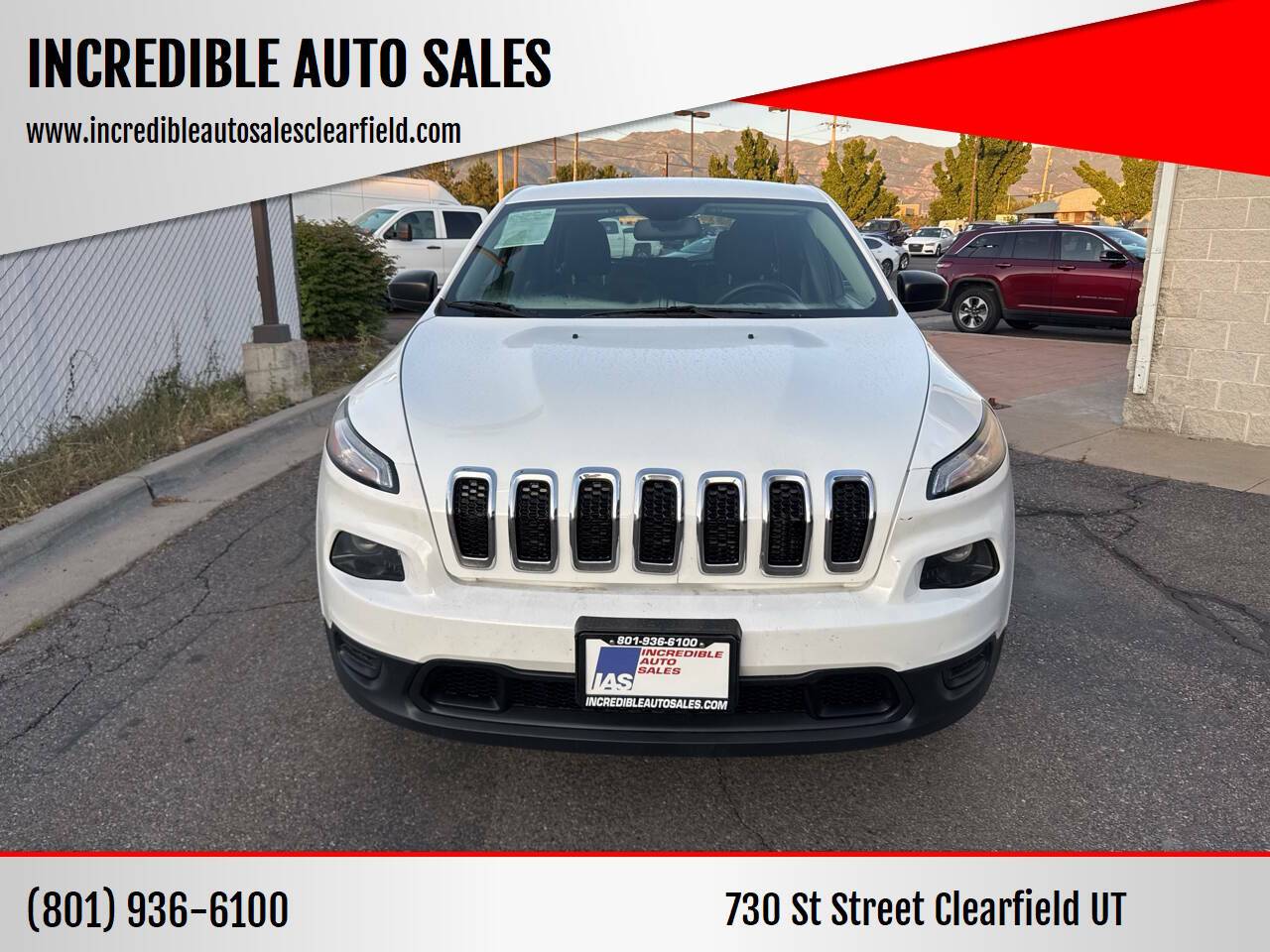 2017 Jeep Cherokee Sport — SUV — 100,061 mi — Clearfield, UT