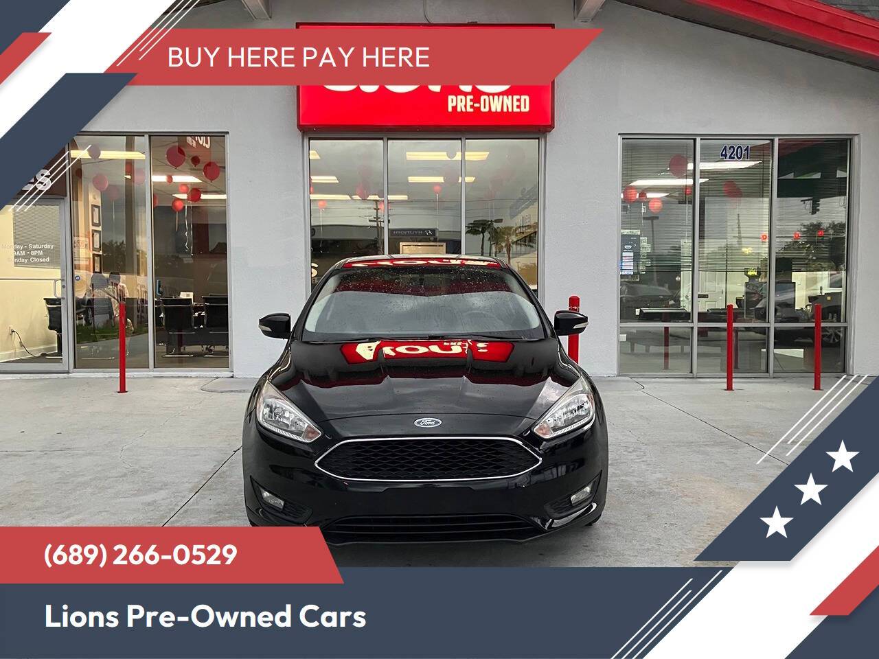 2016 Ford Focus SE — Hatchback — 65,248 mi — Orlando, FL