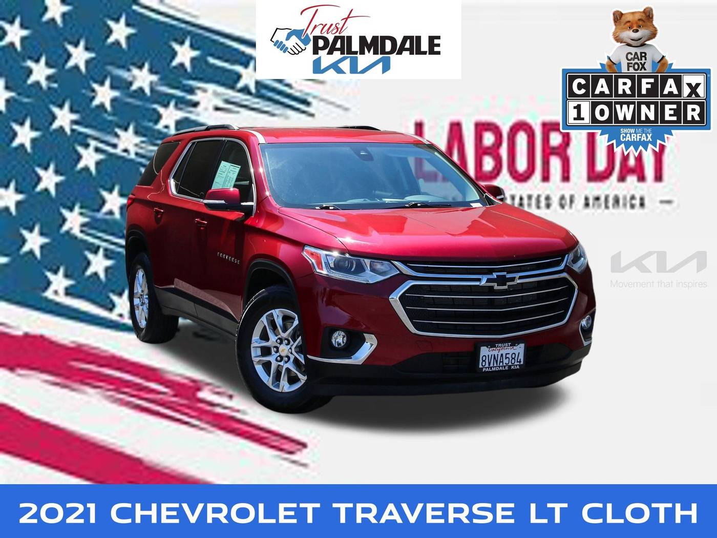 2021 Chevrolet Traverse LT Cloth — SUV — 39,665 mi — Palmdale, CA