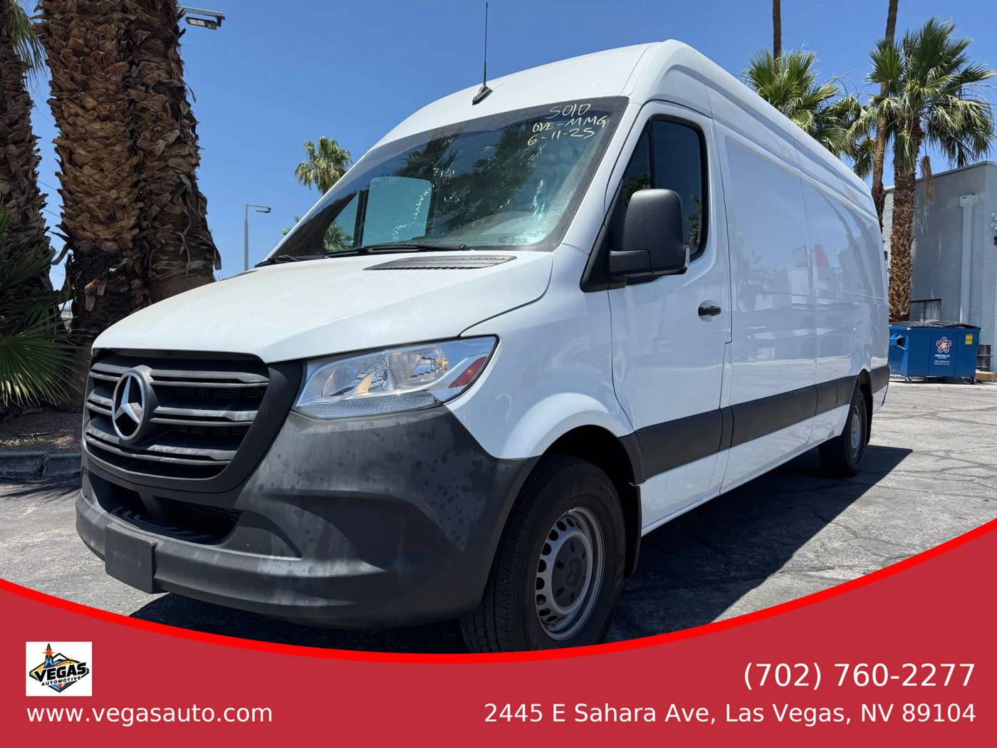 2021 Mercedes-Benz Sprinter Cargo Van 2500 — Cargo Van — 52,482 mi — Las Vegas, NV