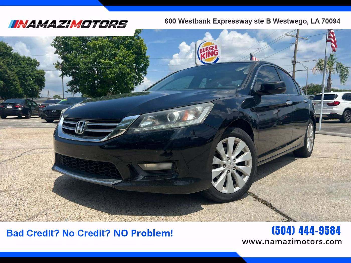 2015 Honda Accord EX-L V6 — Sedan — 160,500 mi — Westwego, LA