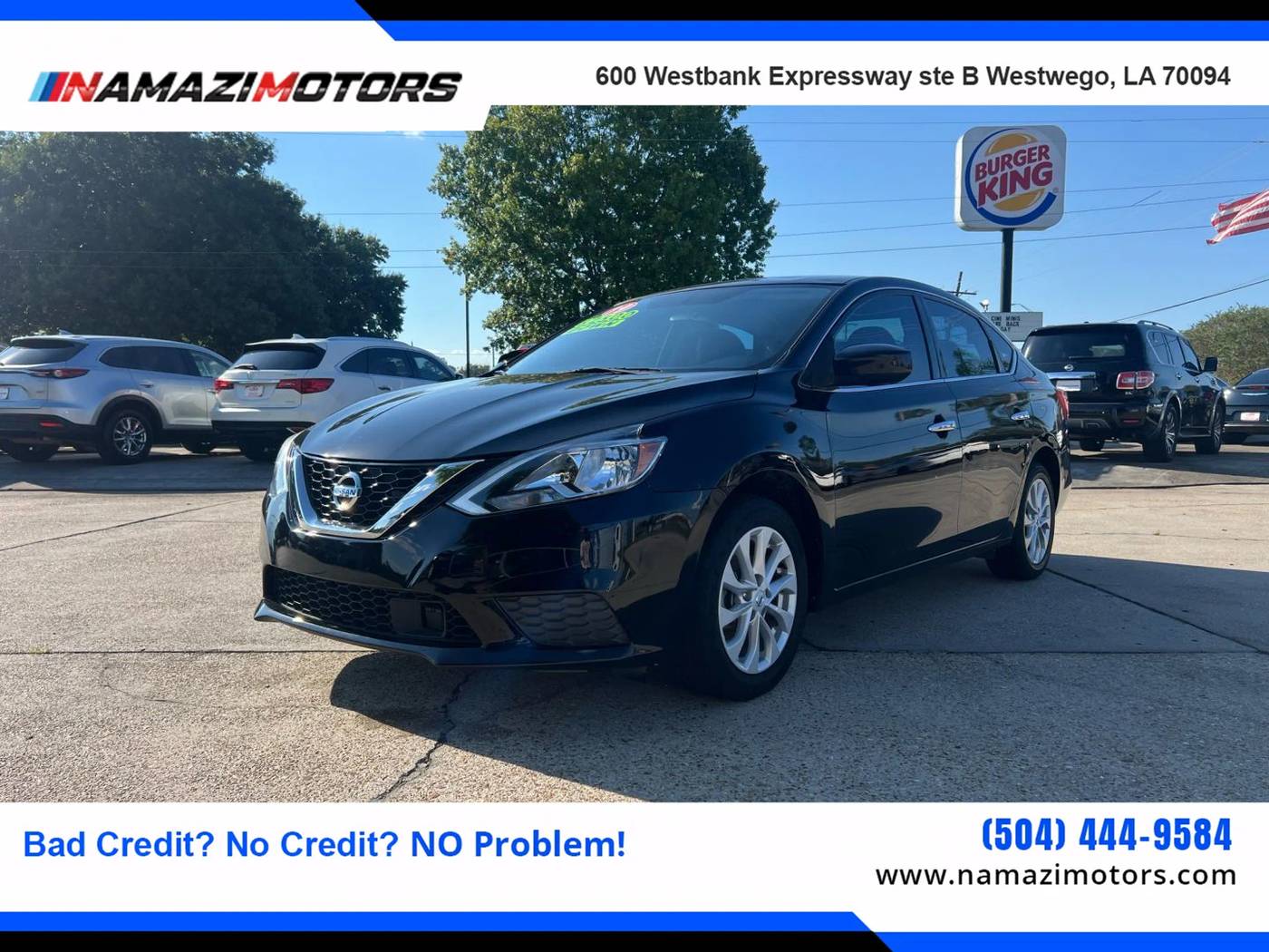2019 Nissan Sentra SV — Sedan — 99,419 mi — Westwego, LA