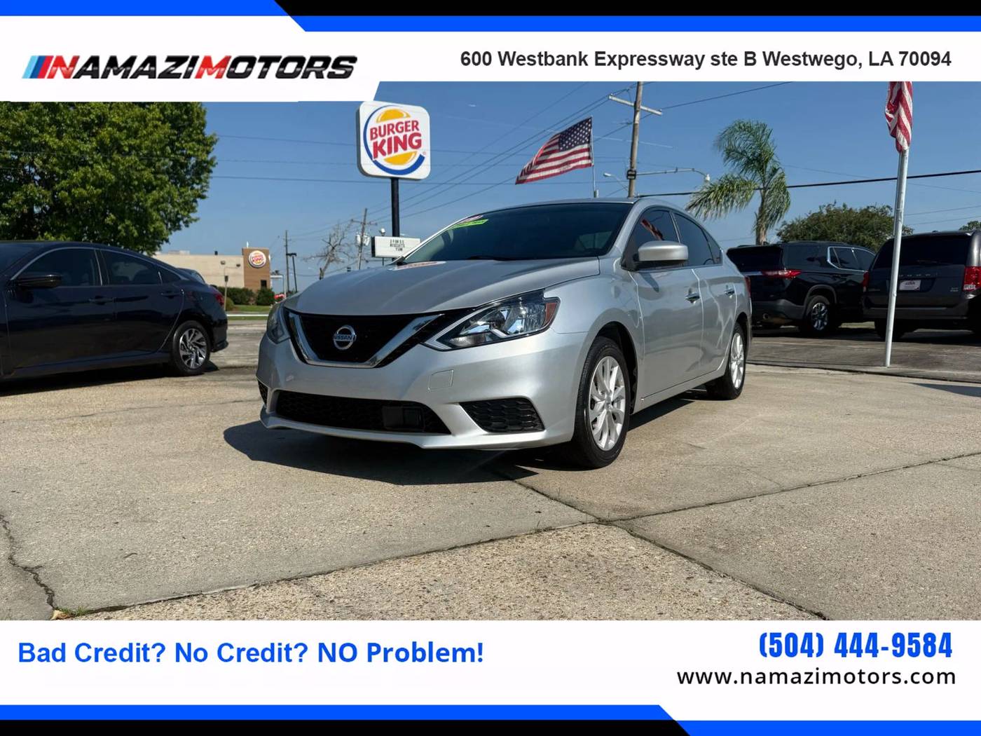 2019 Nissan Sentra SV — Sedan — 89,035 mi — Westwego, LA
