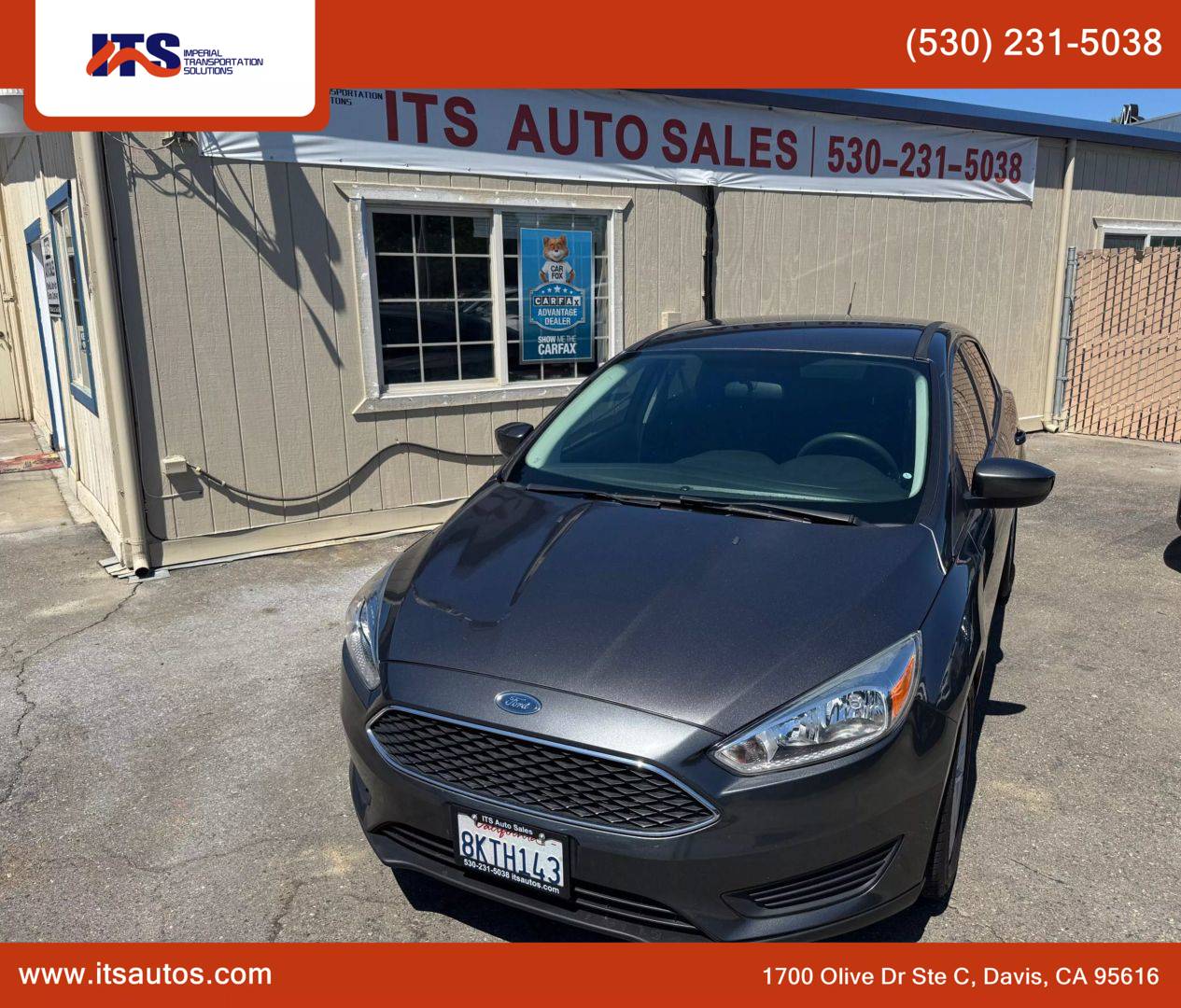 2018 Ford Focus SE — Sedan — 62,344 mi — Davis, CA