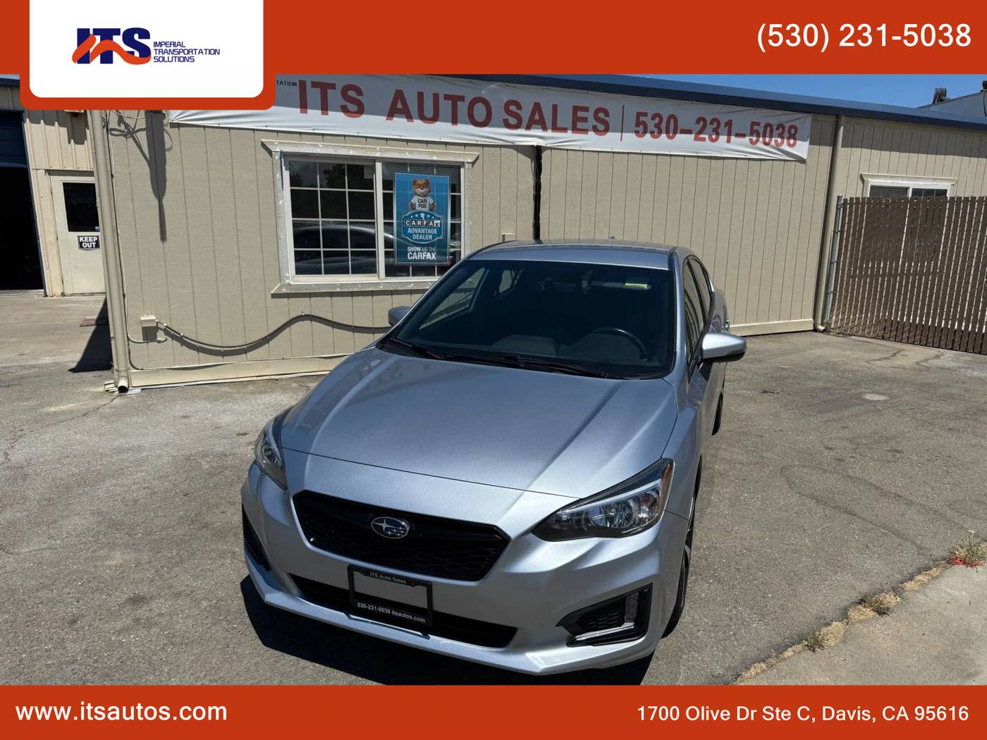 2017 Subaru Impreza 2.0i Sport — Sedan — 74,923 mi — Davis, CA
