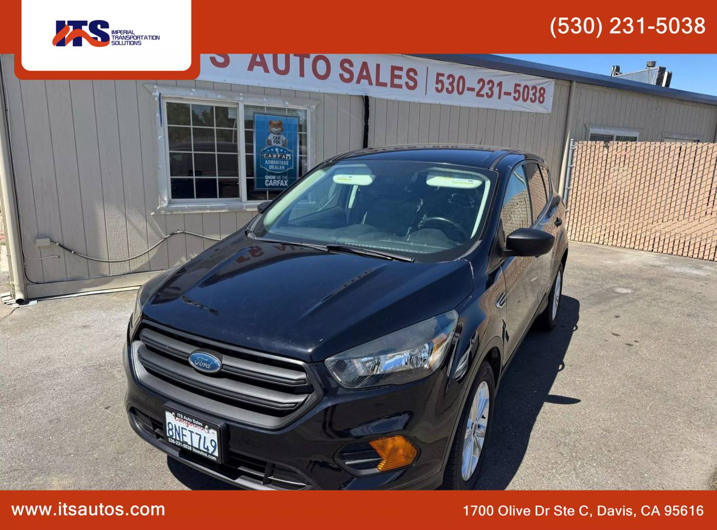 2019 Ford Escape S — SUV — 74,331 mi — Davis, CA