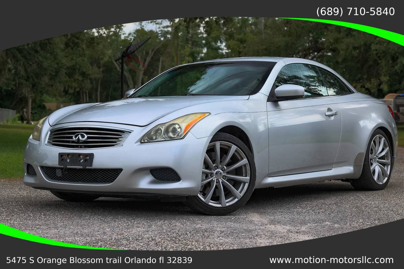 2010 INFINITI G G37 — Convertible — 108,268 mi — Orlando, FL