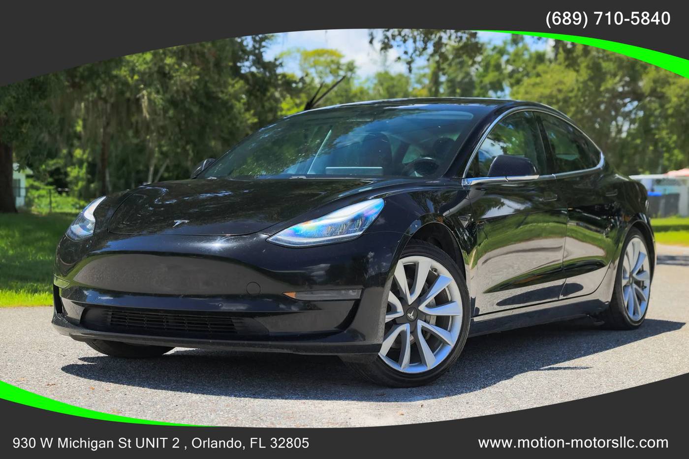 2019 Tesla Model 3 Standard Range Plus — Sedan — 143,453 mi — Orlando, FL