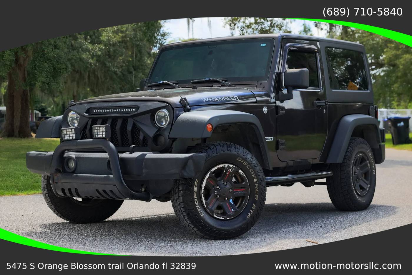2013 Jeep Wrangler Sport — SUV — 122,493 mi — Orlando, FL