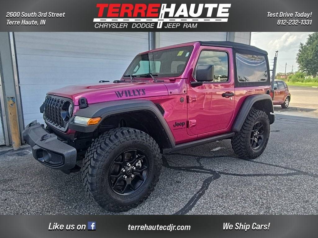 2024 Jeep Wrangler Willys — SUV — 15,247 mi — Terre Haute, IN