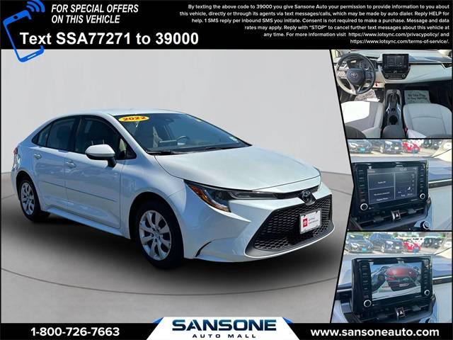 2022 Toyota Corolla LE — Sedan — 20,640 mi — Avenel, NJ