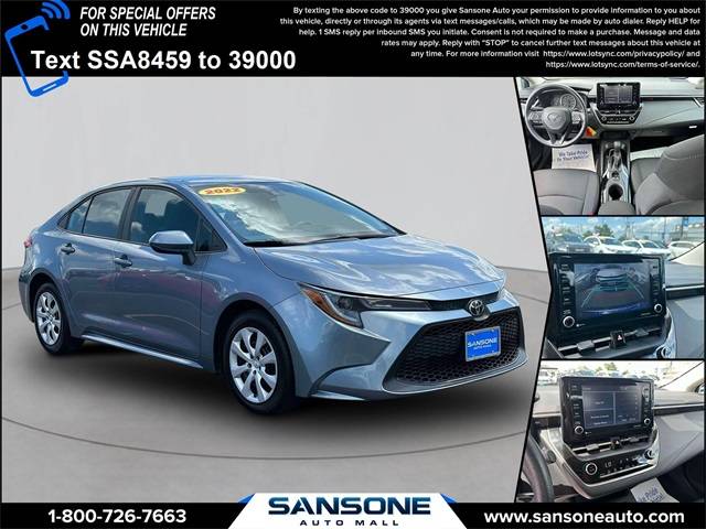 2022 Toyota Corolla LE — Sedan — 100,832 mi — Avenel, NJ