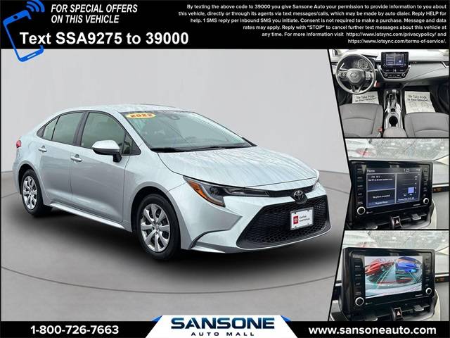 2022 Toyota Corolla LE — Sedan — 22,035 mi — Avenel, NJ