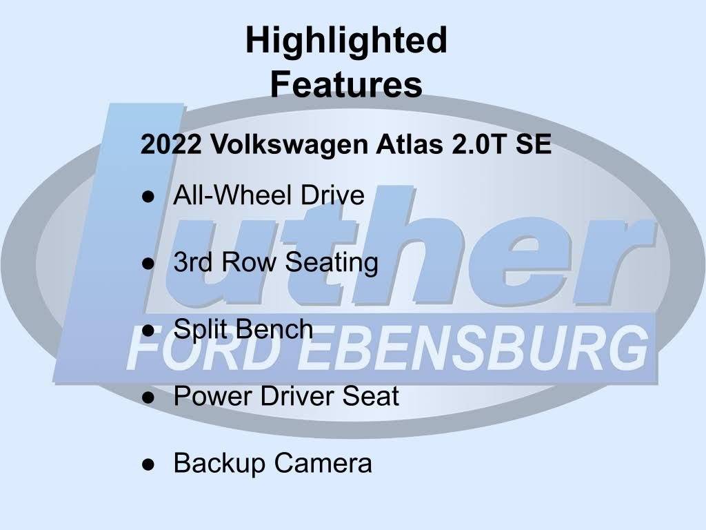 2022 Volkswagen Atlas SE — SUV — 36,978 mi — Ebensburg, PA