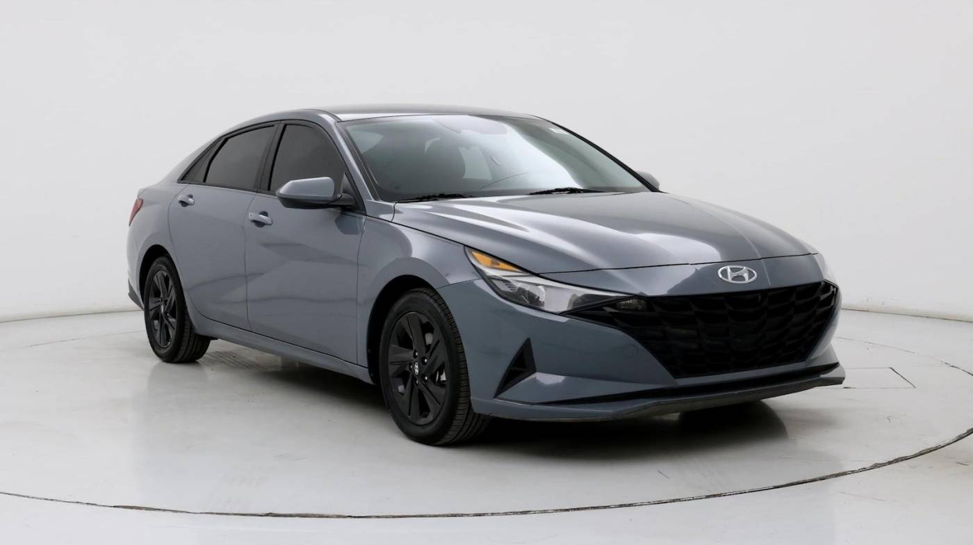 2021 Hyundai Elantra Hybrid Blue — Sedan — 55,439 mi — Wichita, KS