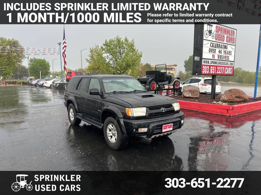 2002 Toyota 4Runner SR5 — SUV — 275,871 mi — Longmont, CO