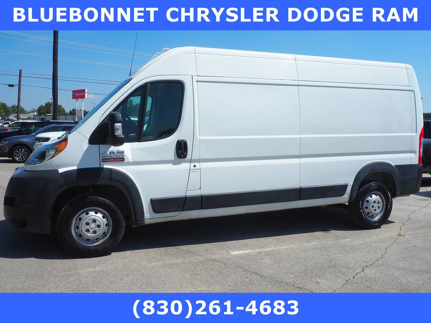 2021 Ram ProMaster Cargo Van 2500 — Cargo Van — 61,114 mi — New Braunfels, TX