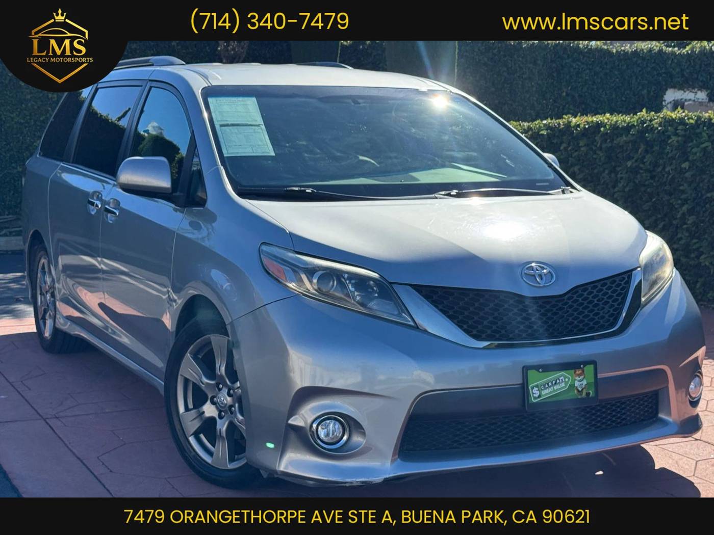 2017 Toyota Sienna SE — Minivan — 83,921 mi — Buena Park, CA