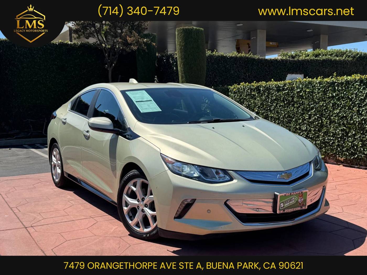 2017 Chevrolet Volt Premier — Sedan — 62,865 mi — Buena Park, CA