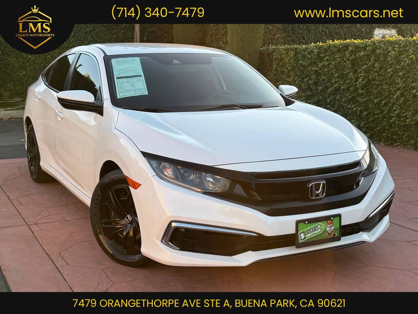 2019 Honda Civic LX — Sedan — 81,357 mi — Buena Park, CA