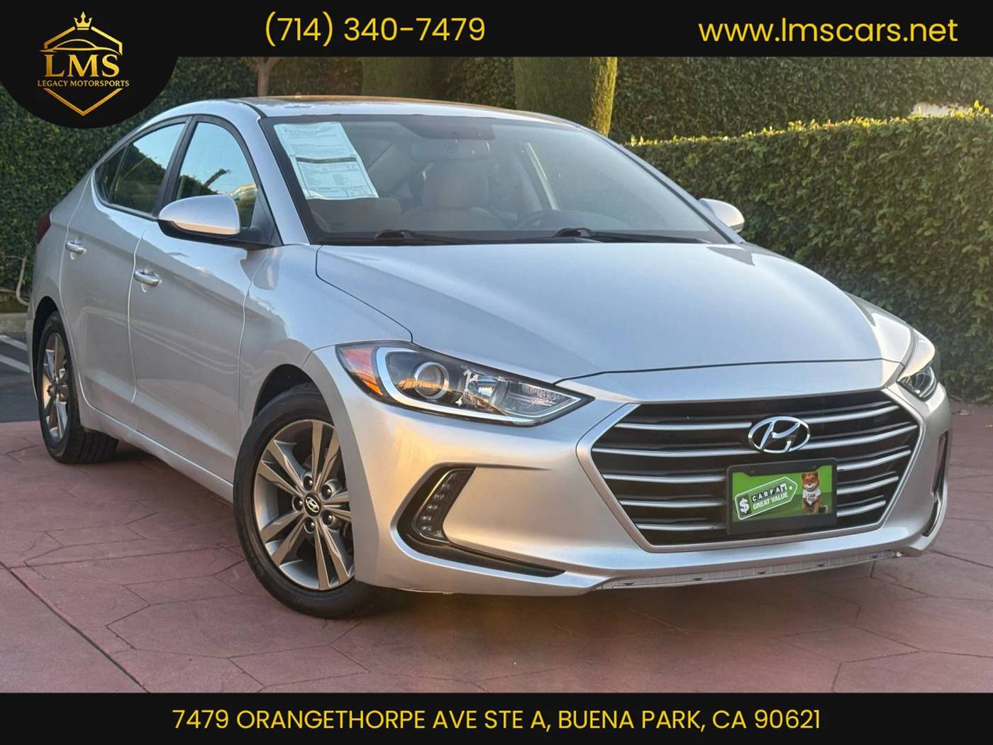 2018 Hyundai Elantra Value Edition — Sedan — 74,377 mi — Buena Park, CA