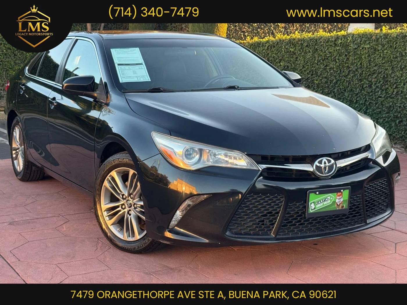 2015 Toyota Camry SE — Sedan — 115,921 mi — Buena Park, CA