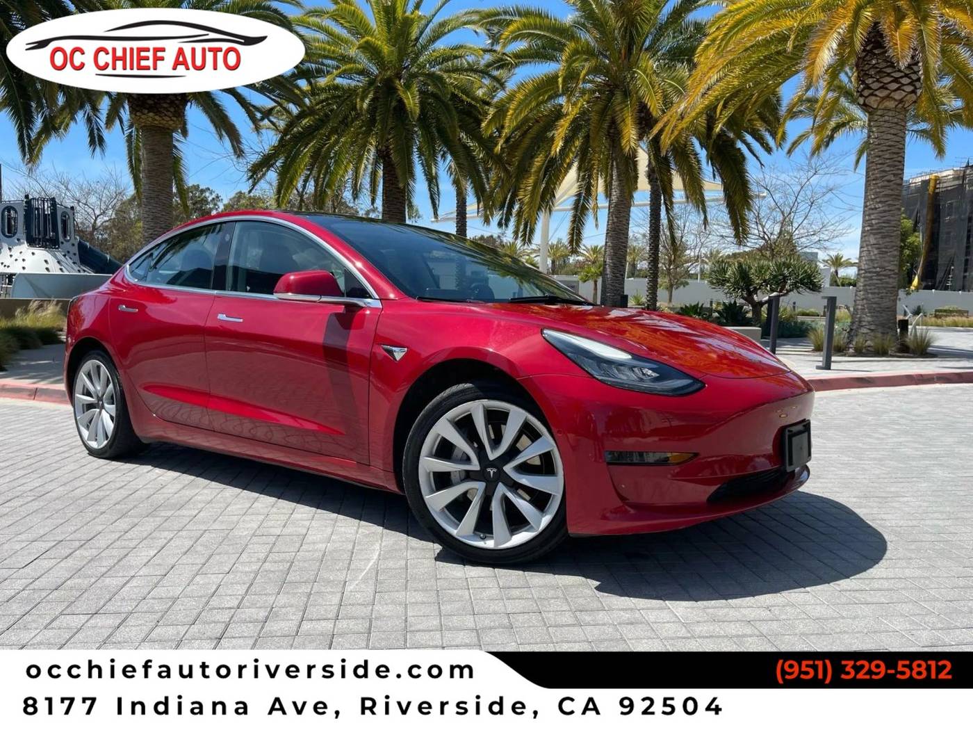 2018 Tesla Model 3 Long Range — Sedan — 47,500 mi — Riverside, CA